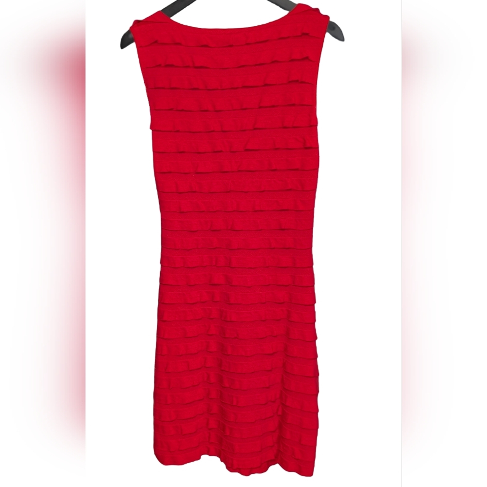 Max Studio Red Textured Mini Dress - Picture 7 of 9